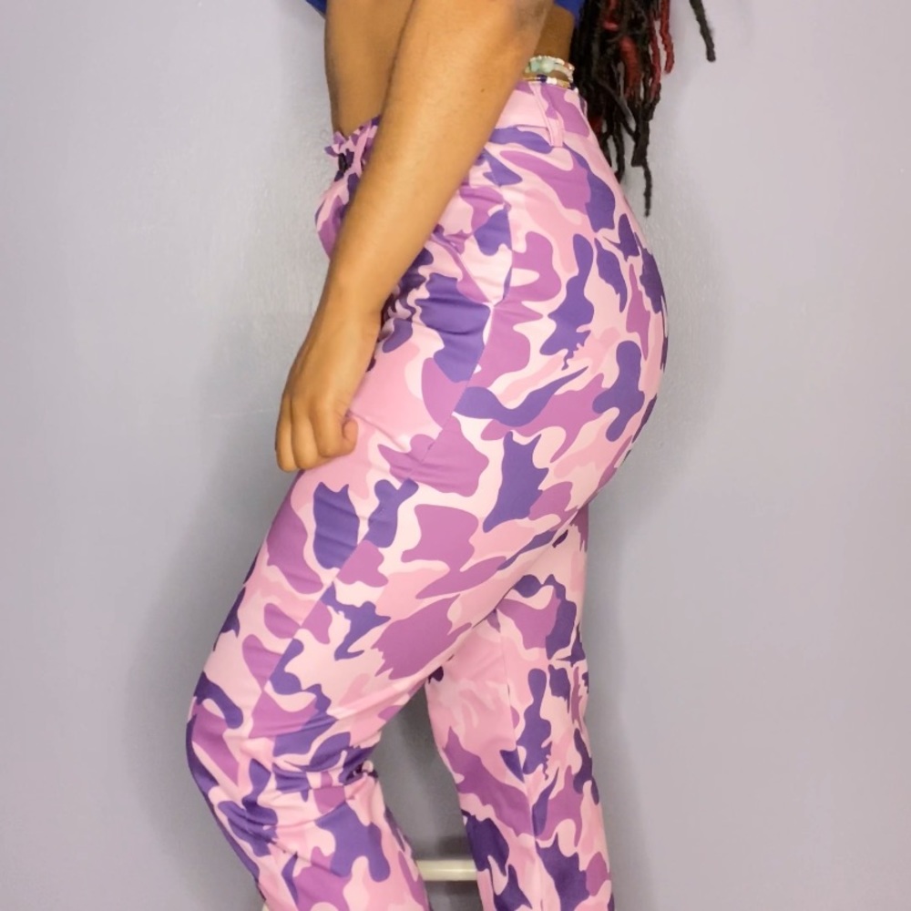Purple & Lavender Camouflage Army Fatigue Pants